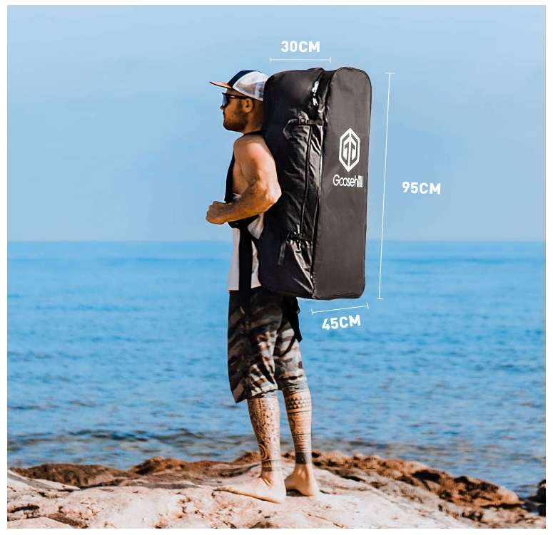 Goosehill Inflatable Stand Up Paddle Board, Premium SUP Package, 10' Long 32