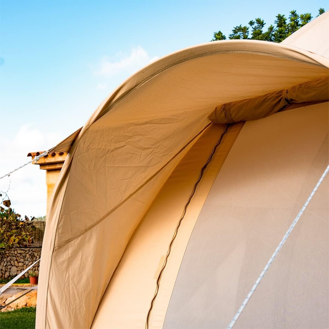 Nova Air Dome Tent | Inflatable Air Beam Structure Including Air Pump - Durable and Lightweight All-Weather Polycotton Material | Luxury Glamping Tent by Boutique Camping®